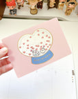 Hohoemi | PuKu Heart Clear Postcard