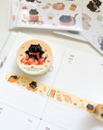Moonaries Illo | Cozy Fall Autumn Mocha Washi Tape