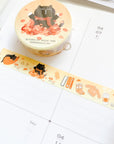 Moonaries Illo | Cozy Fall Autumn Mocha Washi Tape