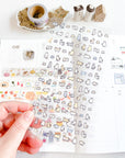 MIND WAVE | Tiny Tiny Clear Stickers | 2 various designs