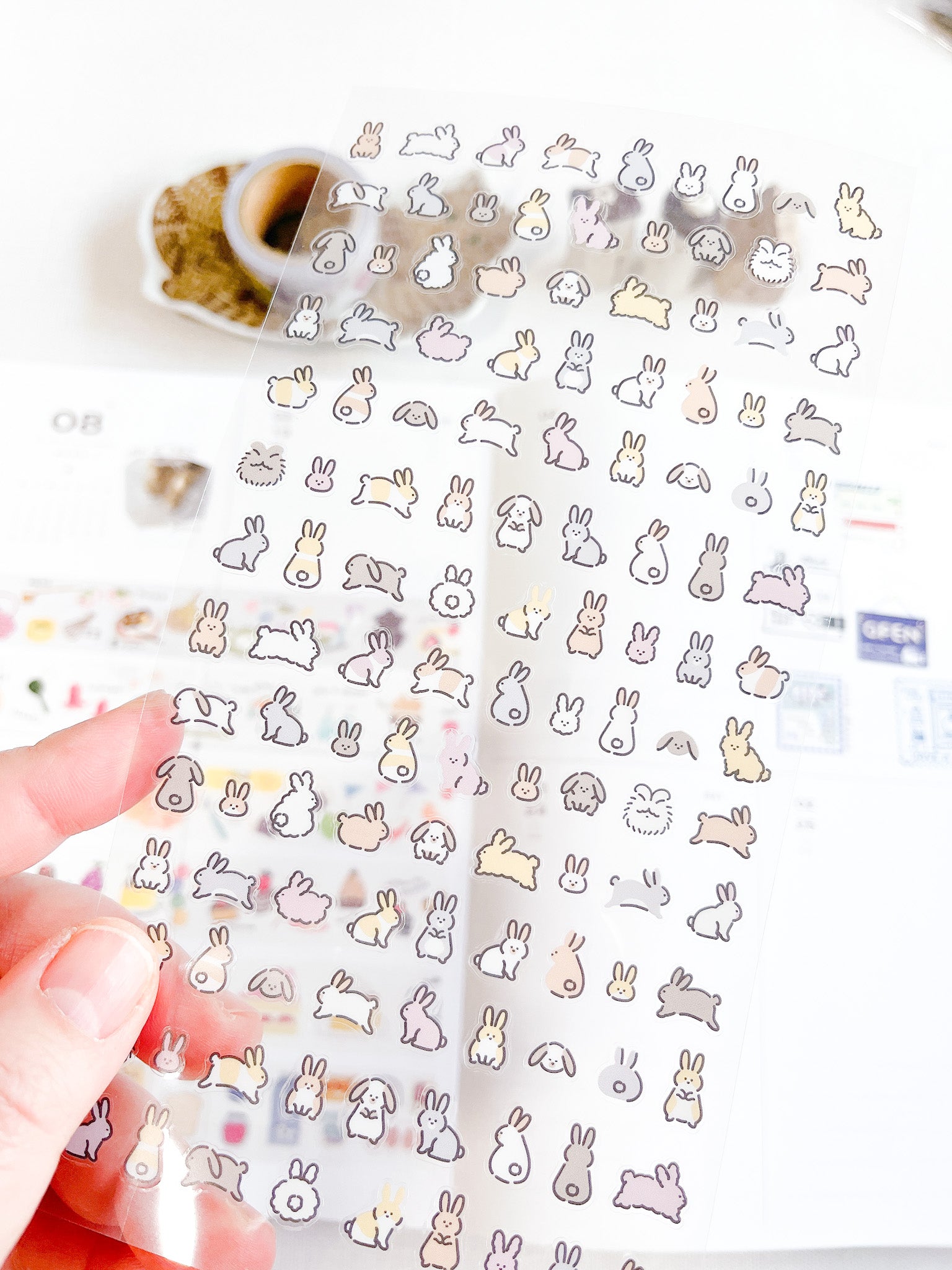 MIND WAVE | Tiny Tiny Clear Stickers | 2 various designs