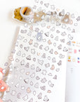MIND WAVE | Tiny Tiny Clear Stickers | 2 various designs