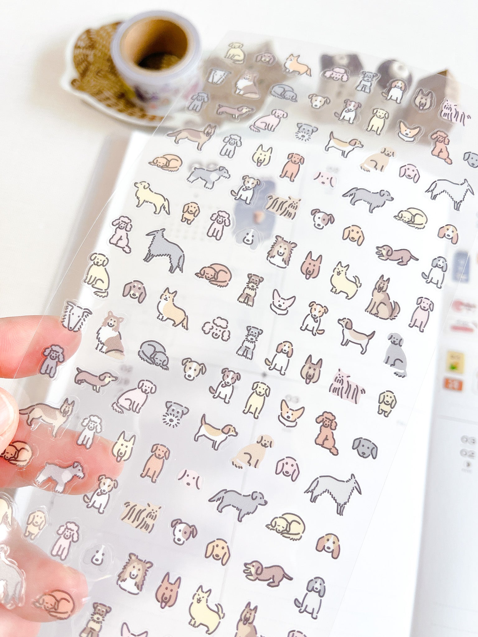 MIND WAVE | Tiny Tiny Clear Stickers | 2 various designs