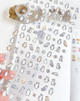 MIND WAVE | Tiny Tiny Clear Stickers | 2 various designs