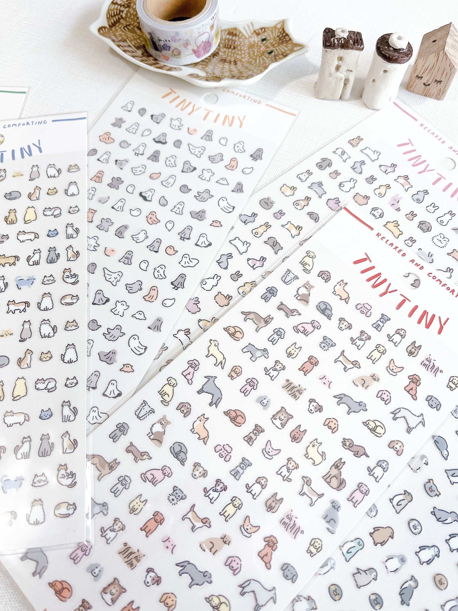 MIND WAVE | Tiny Tiny Clear Stickers | 2 various designs