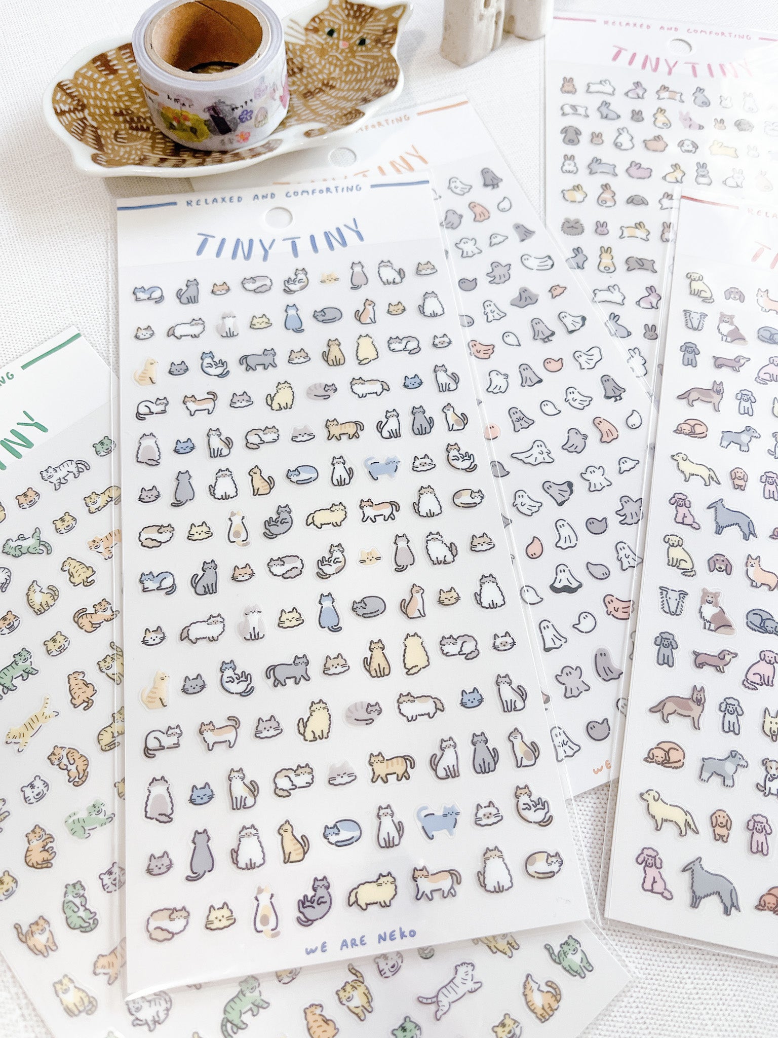 MIND WAVE | Tiny Tiny Clear Stickers | 2 various designs