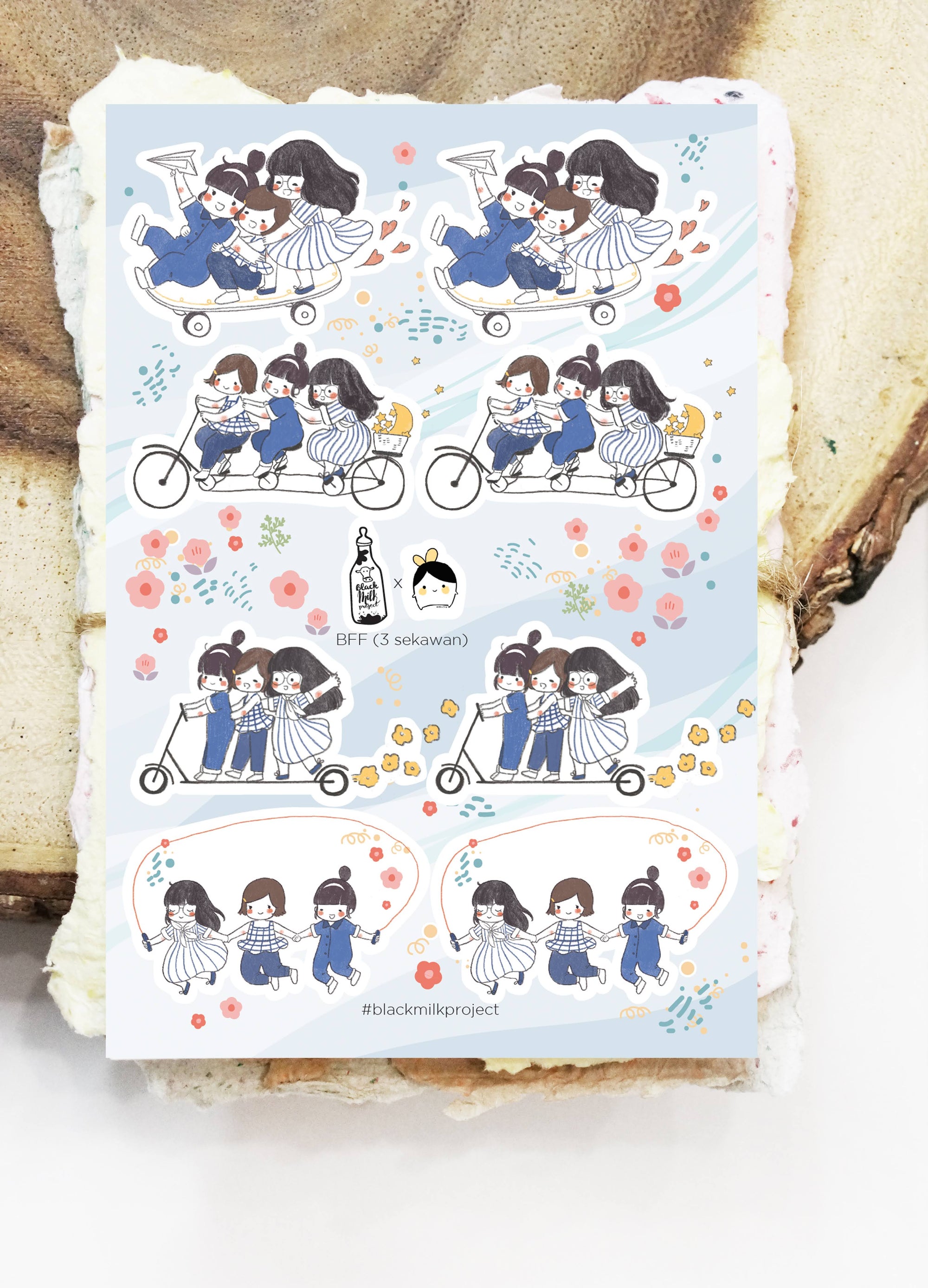 Black Milk Project x Msbulat Collab | Friends Sticker Sheet