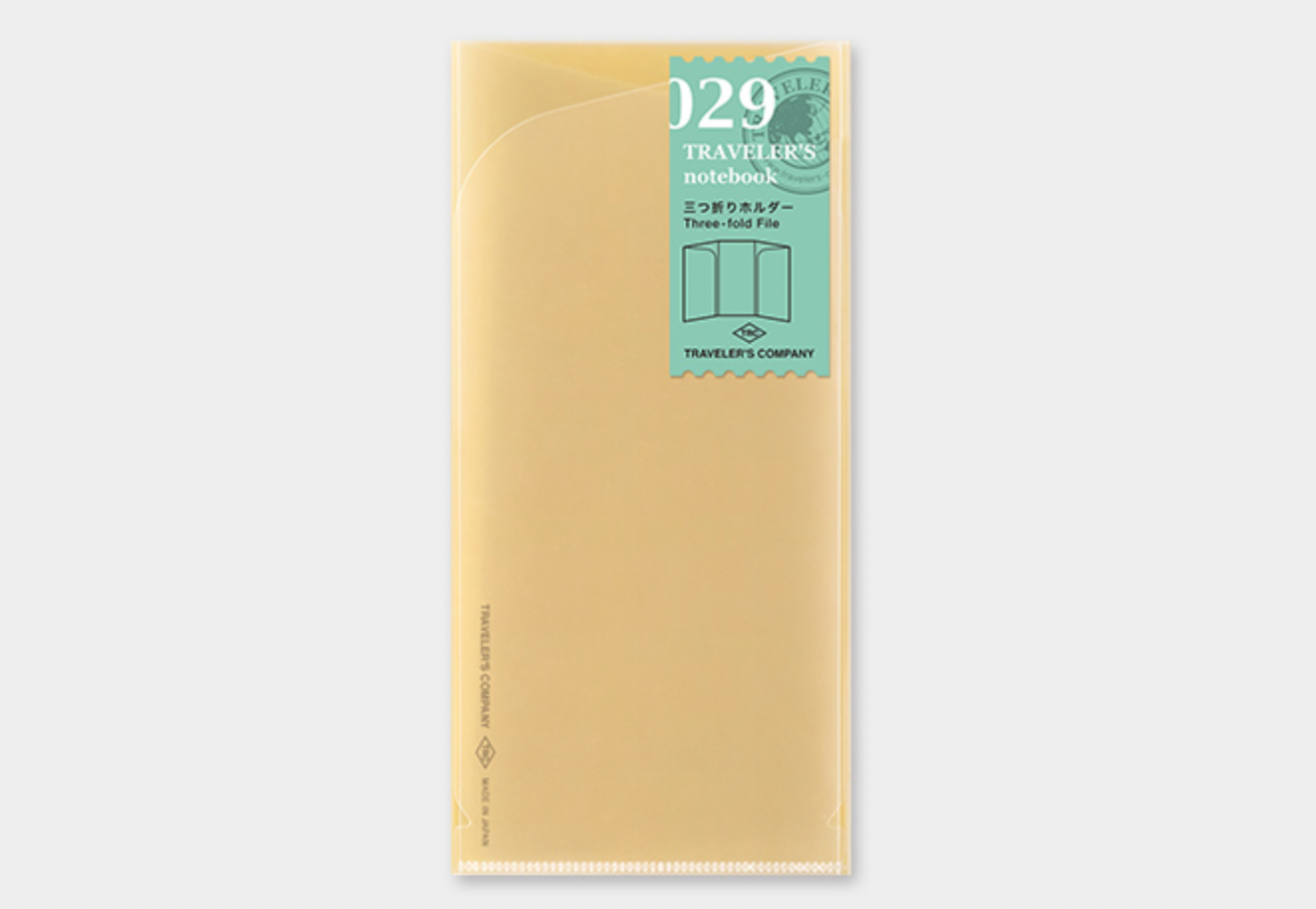 Traveler's Company | Regular Size Three Fold File | 029