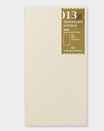 TRAVELER'S COMPANY | Standard Size Refill Light Paper Notebook | 013