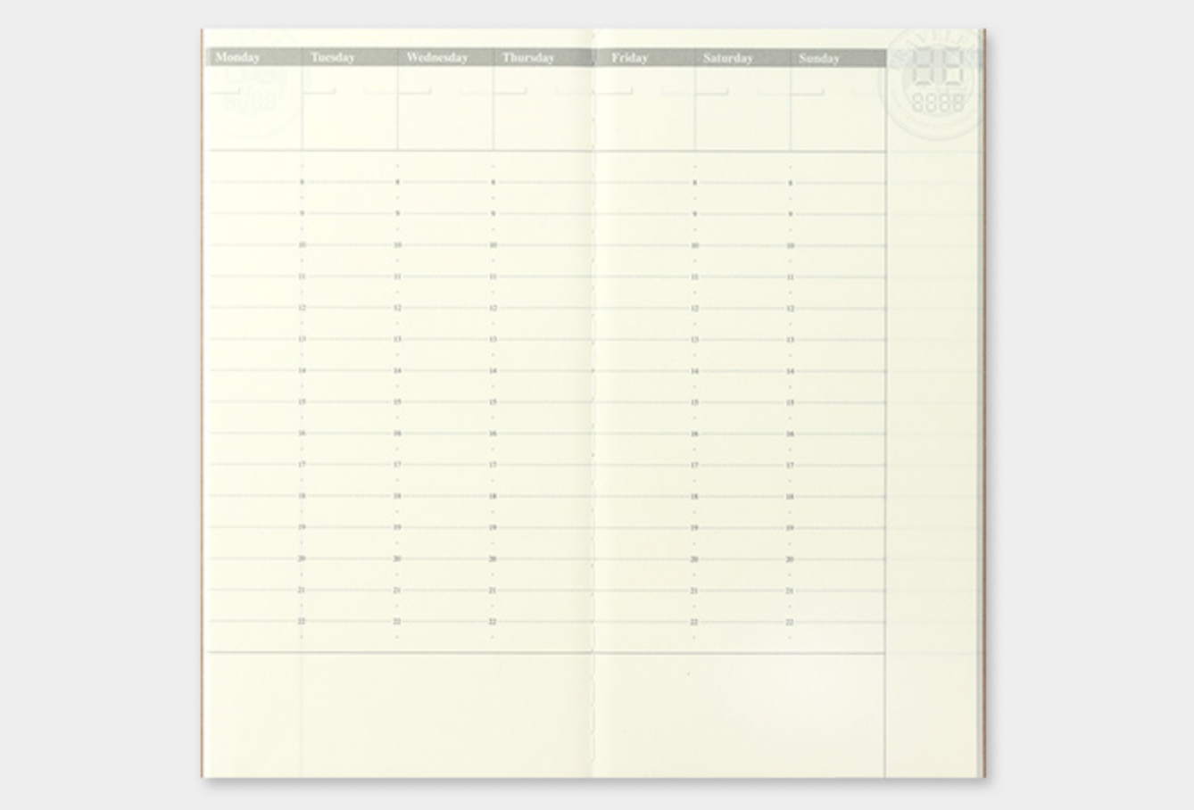 Traveler's Company | Regular Size Free Diary | 018