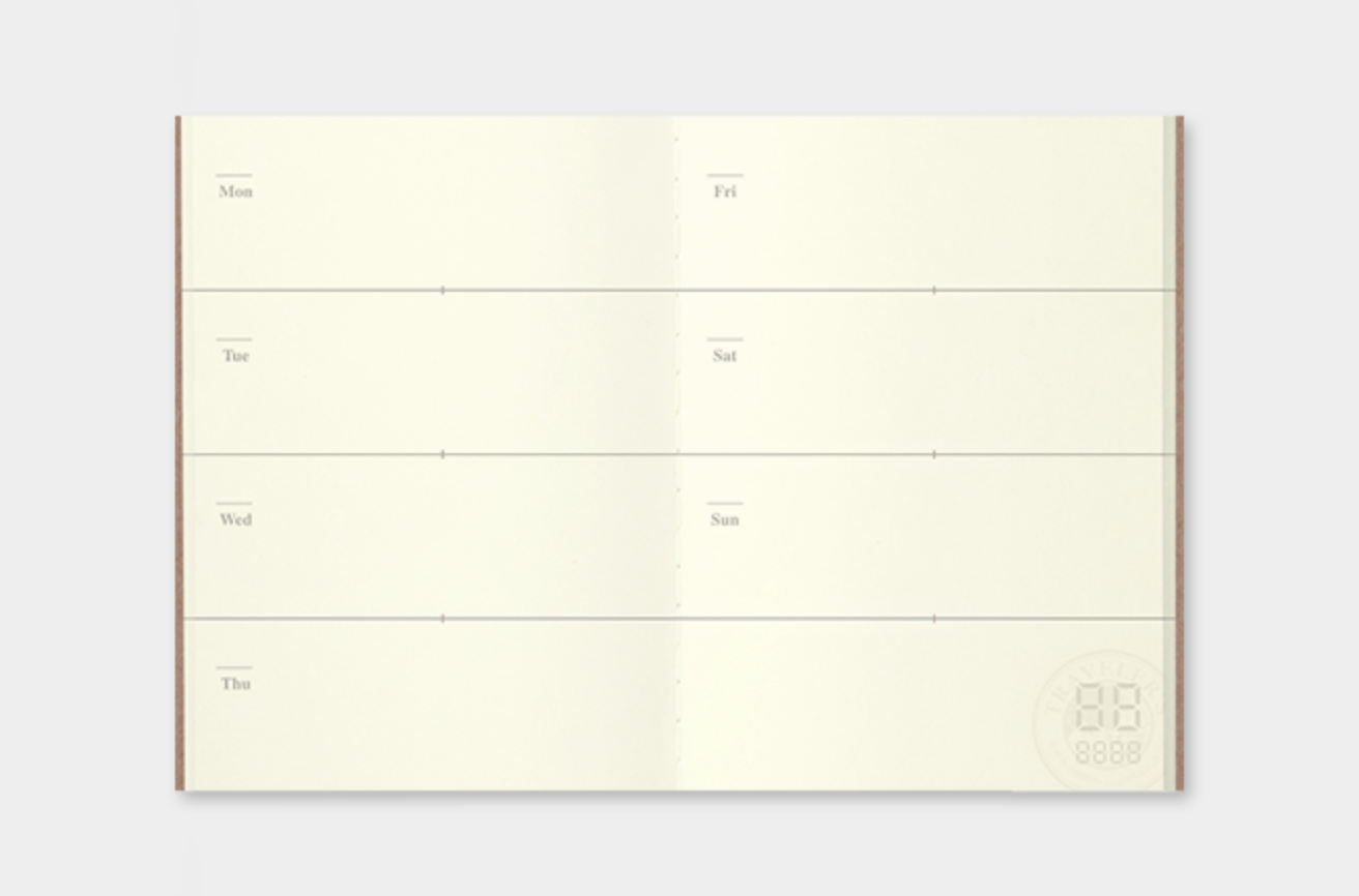 Traveler's Company | Passport Size Refill Free Diary Weekly | P07