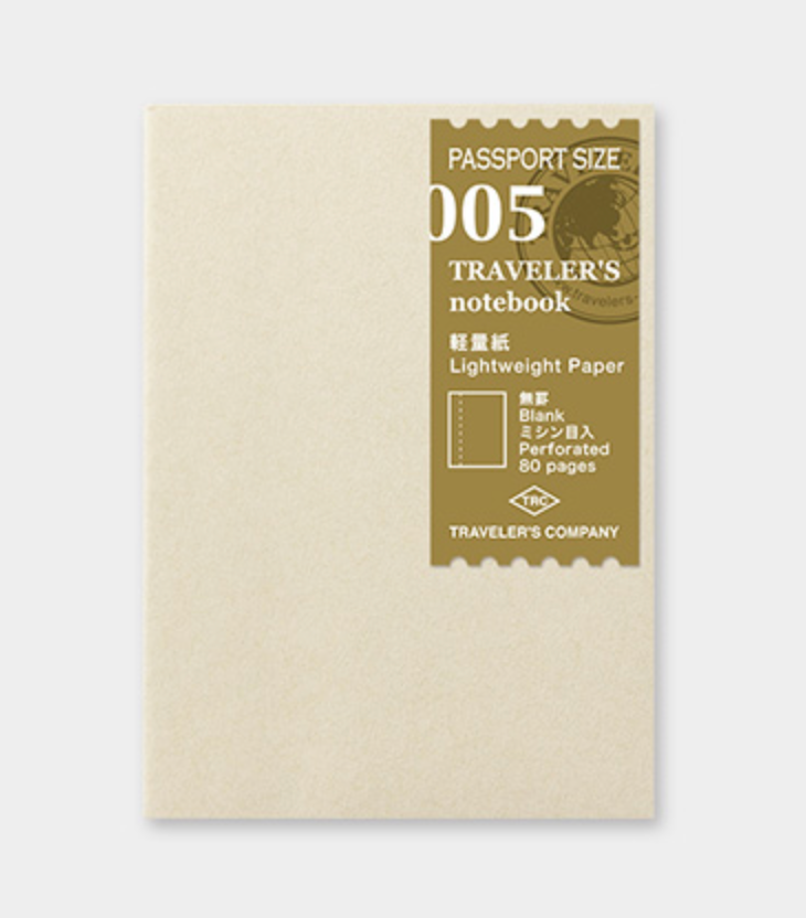 Traveler's Company | Passport Size Refill Light Paper | P05