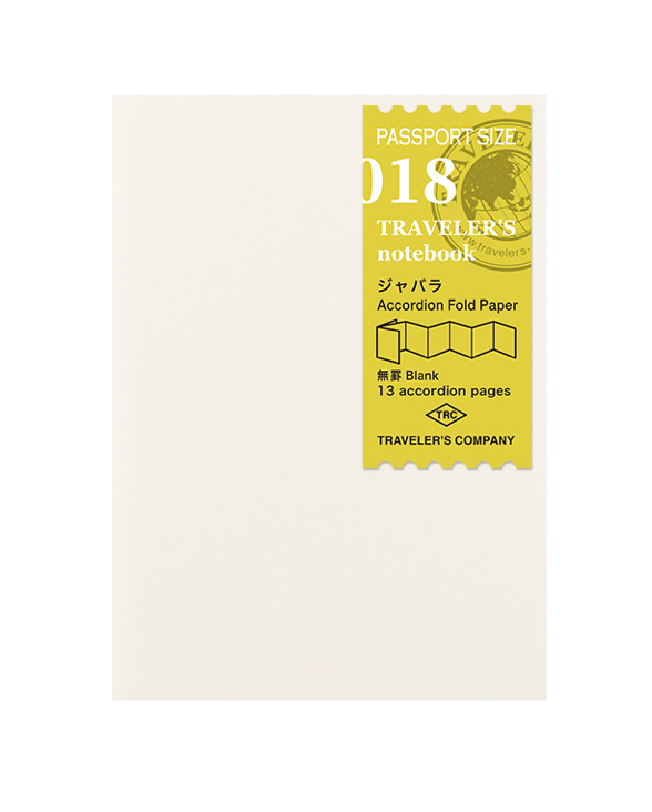 Traveler's Company | Passport Size Accordion Fold Paper | 018