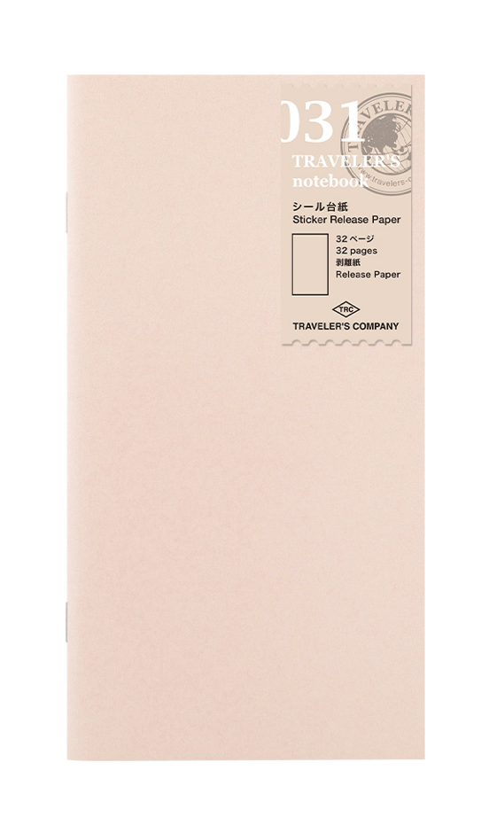 TRAVELER'S COMPANY | Standard Size Sticker Release Paper | 31