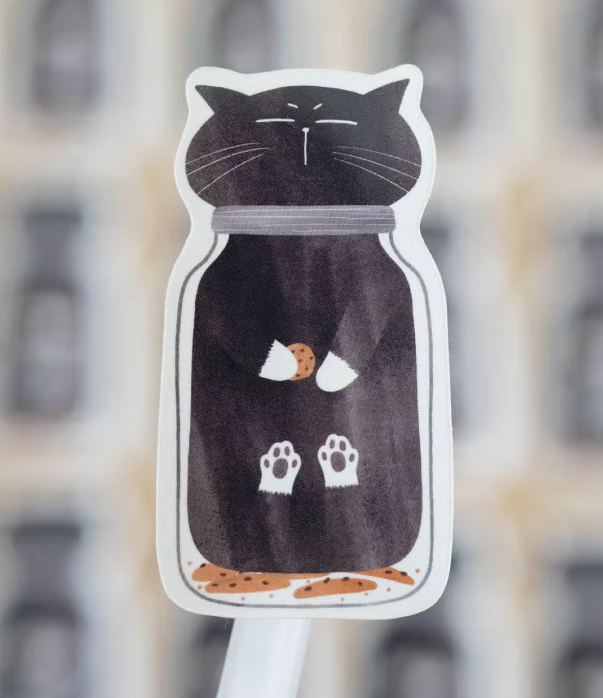 Moonariesillo | Cat in Cookie Jar Sticker Die Cut