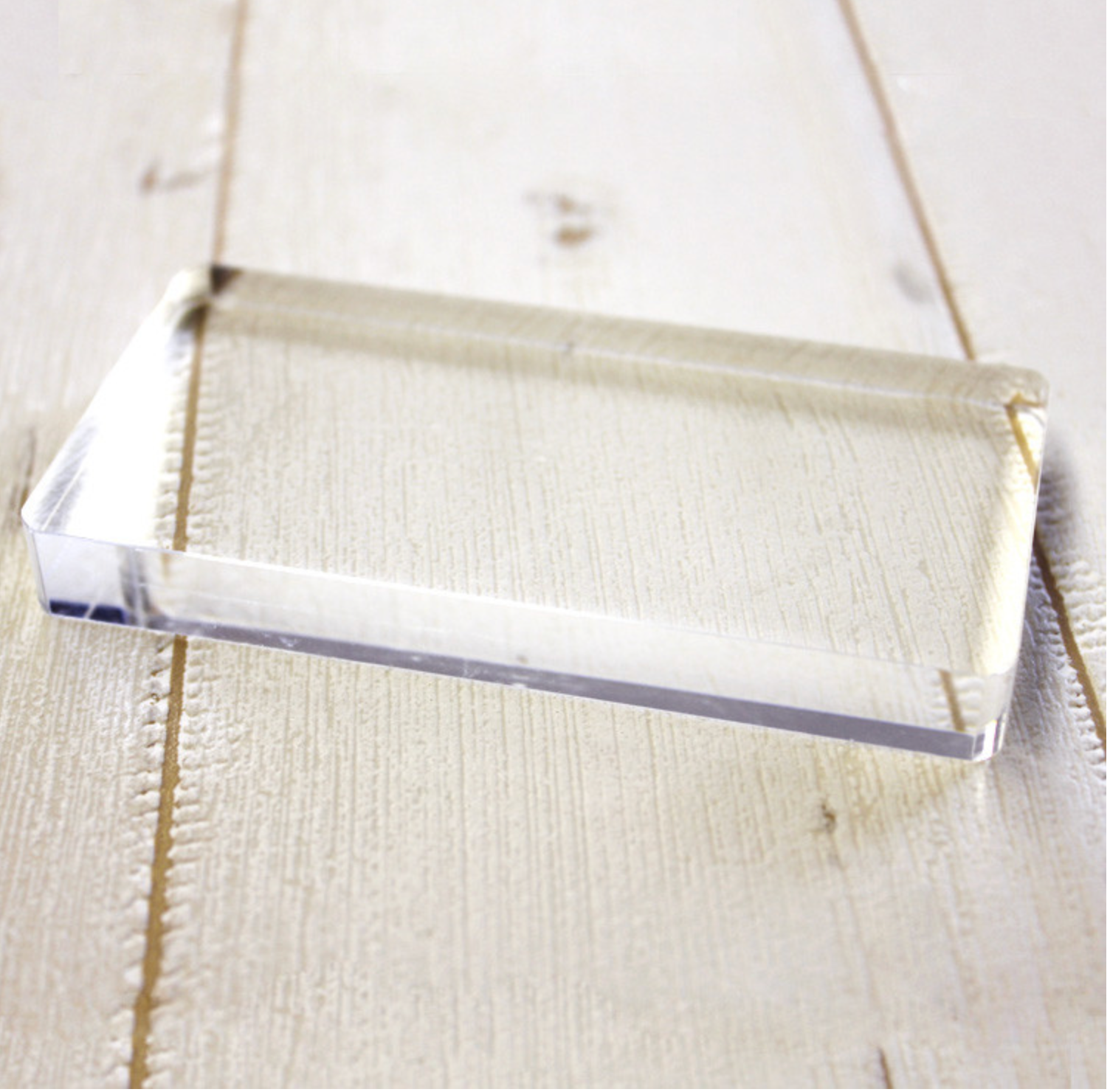 Papier Platz Rectangle Clear Acrylic Stamp Block | 37-735