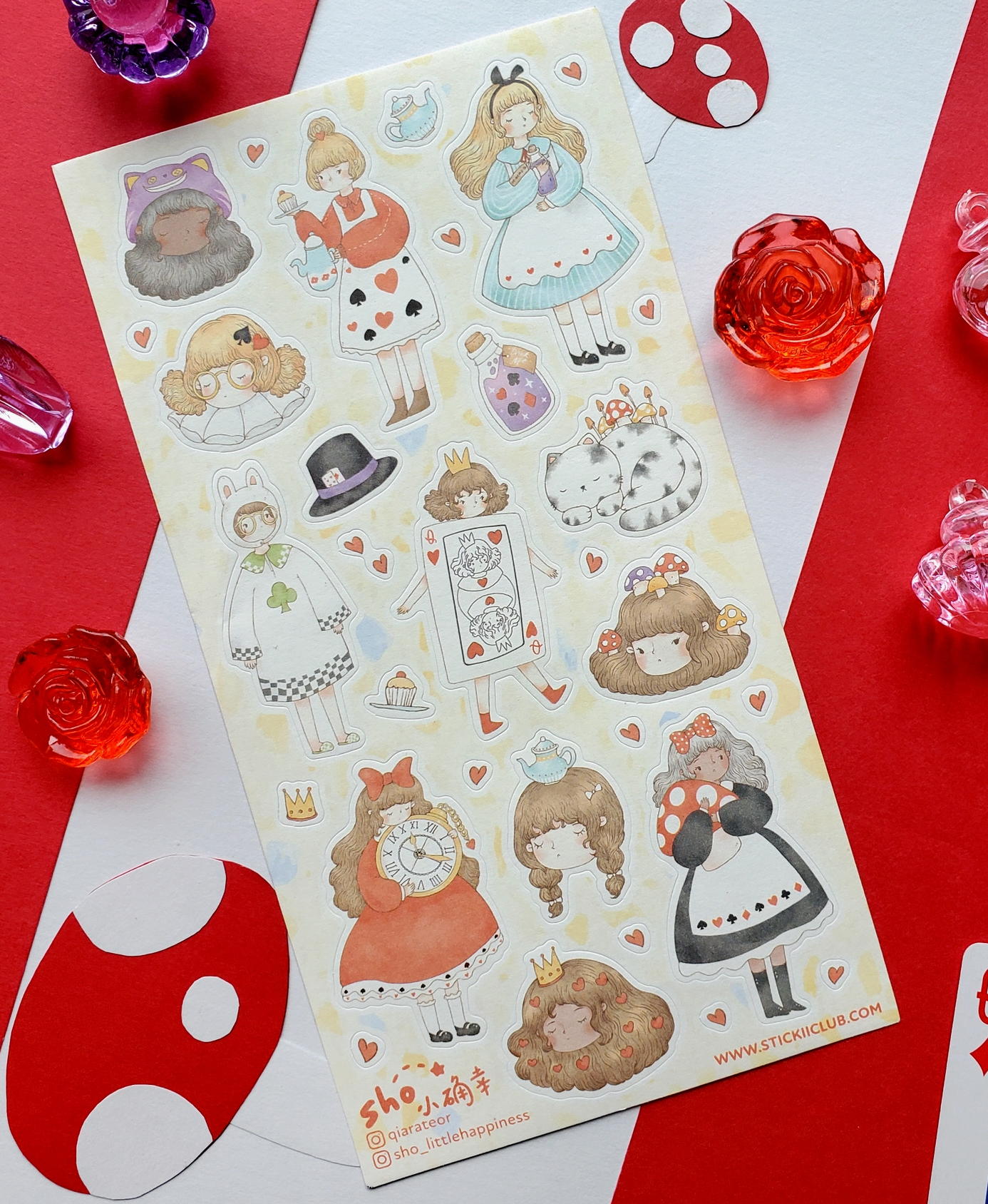 STICK II | Sho Lil Happiness | Adorable Wonderland Sticker Sheet