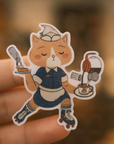 Justine Gilbuena | Diner Cat Vinyl Sticker