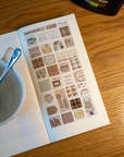 Dana ate Oatmeal | Hot Cocoa Washi Sticker Sheet