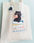 Moonaries Illo | You Can't Survive on Books Alone Tote