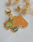 Justine Gilbuena | Coffee Cat Charm | Orange