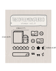 The Coffee Monsterz Co | Emoti Stamp Set V.9 | JUNE PRE ORDER