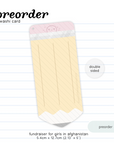 The Coffee Monsterz Co | Fundraiser Precious Pencil Washi Card | JUNE PRE ORDER