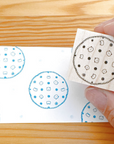 Kayonoko | Panda Round Stamp