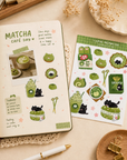 Moonaries Illo | Matcha Cat Sticker Sheet