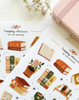 By Och Monika | Library & Books Matte Sticker Sheet