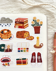 By Och Monika | Rainy Mornings Sticker Sheet