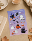 Moonaries Illo | Mocha Cat Spooktacular Sticker Sheet