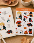 Moonaries Illo | Purrfect Autumn Days Sticker Sheet