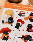 Moonaries Illo | Purrfect Autumn Days Sticker Sheet