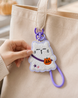 Moonaries Illo | Mocha Cat Ghost Halloween Bag Charm