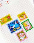 Odd Rabbits | Love Letter Frosted Glitter A6 Sticker Sheet