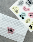Nishiwaki Tadashi × mizushima | People and Food Tracing Paper Sticker Sheet | TSL-HT