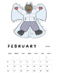 2025 Calendar Dashboard Digital Freebie