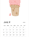 2025 Calendar Dashboard Digital Freebie