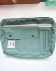 Leyl Handmade | Medium Horizontal Journaling Pouch | Boho Green | PRE ORDER