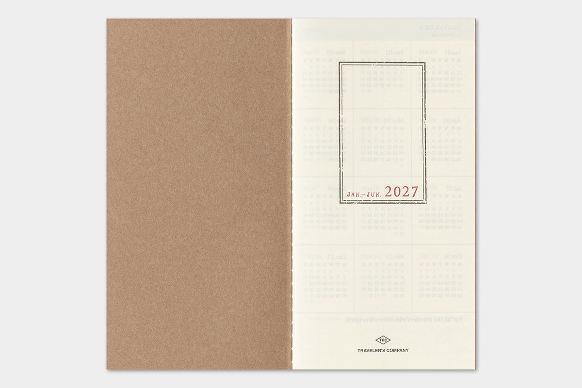 Traveler's Company | 2027 Diary Standard Weekly Vertical | Pre Order - Shipping October 19