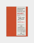 Traveler's Company | 2027 Diary Passport Monthly | Pre Order | Shipping Oct 19