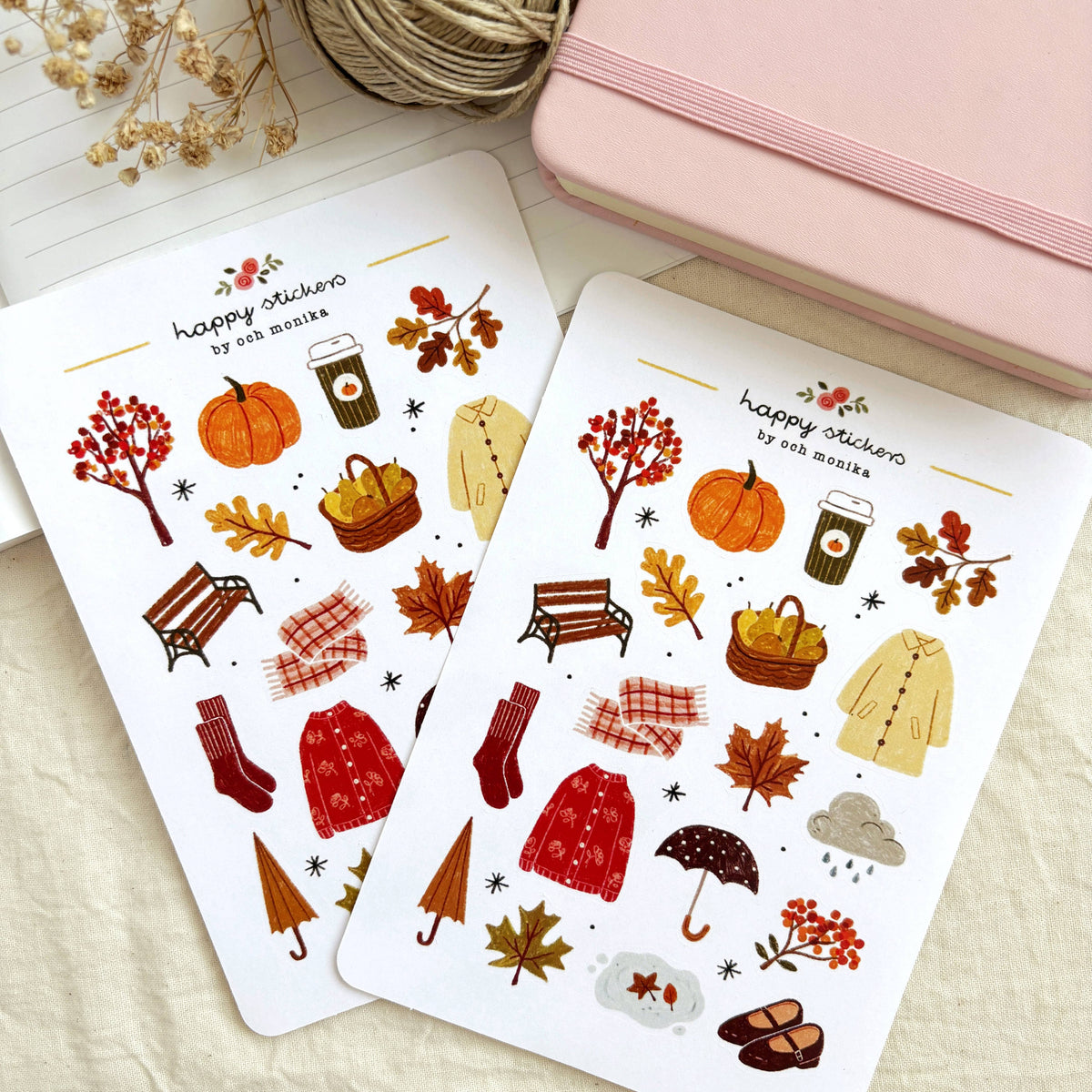Och Monika Autumn Walk - Sticker Sheet