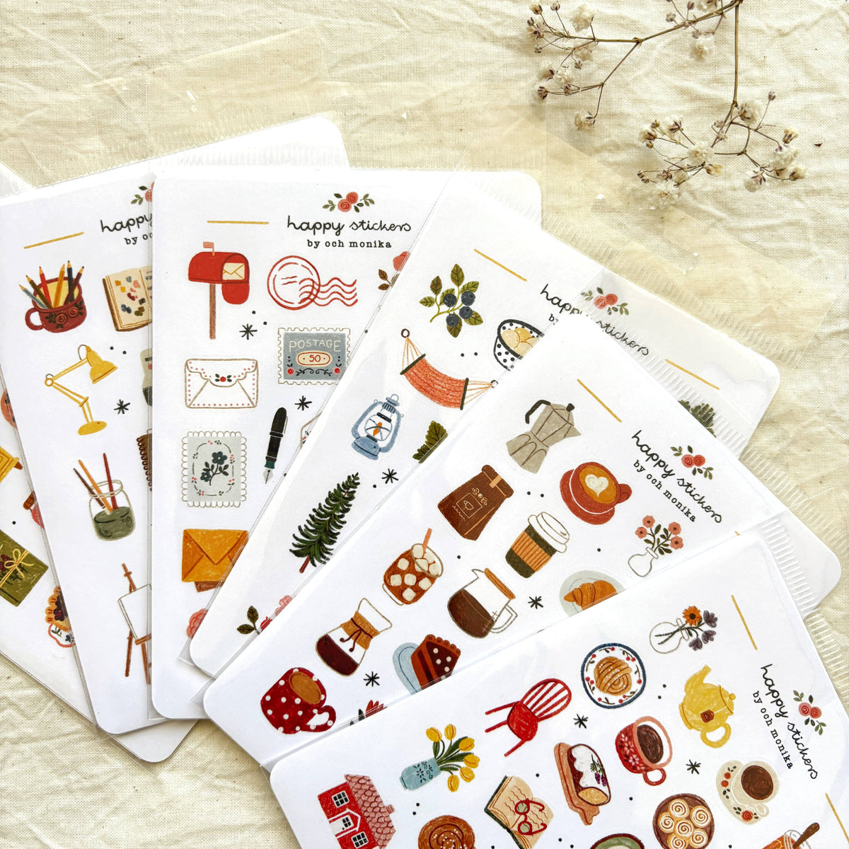 Och Monika Little Teacups - Sticker Sheet