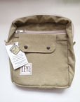 Leyl Handmade | Large Vertical Journaling Pouch | Walnut Green