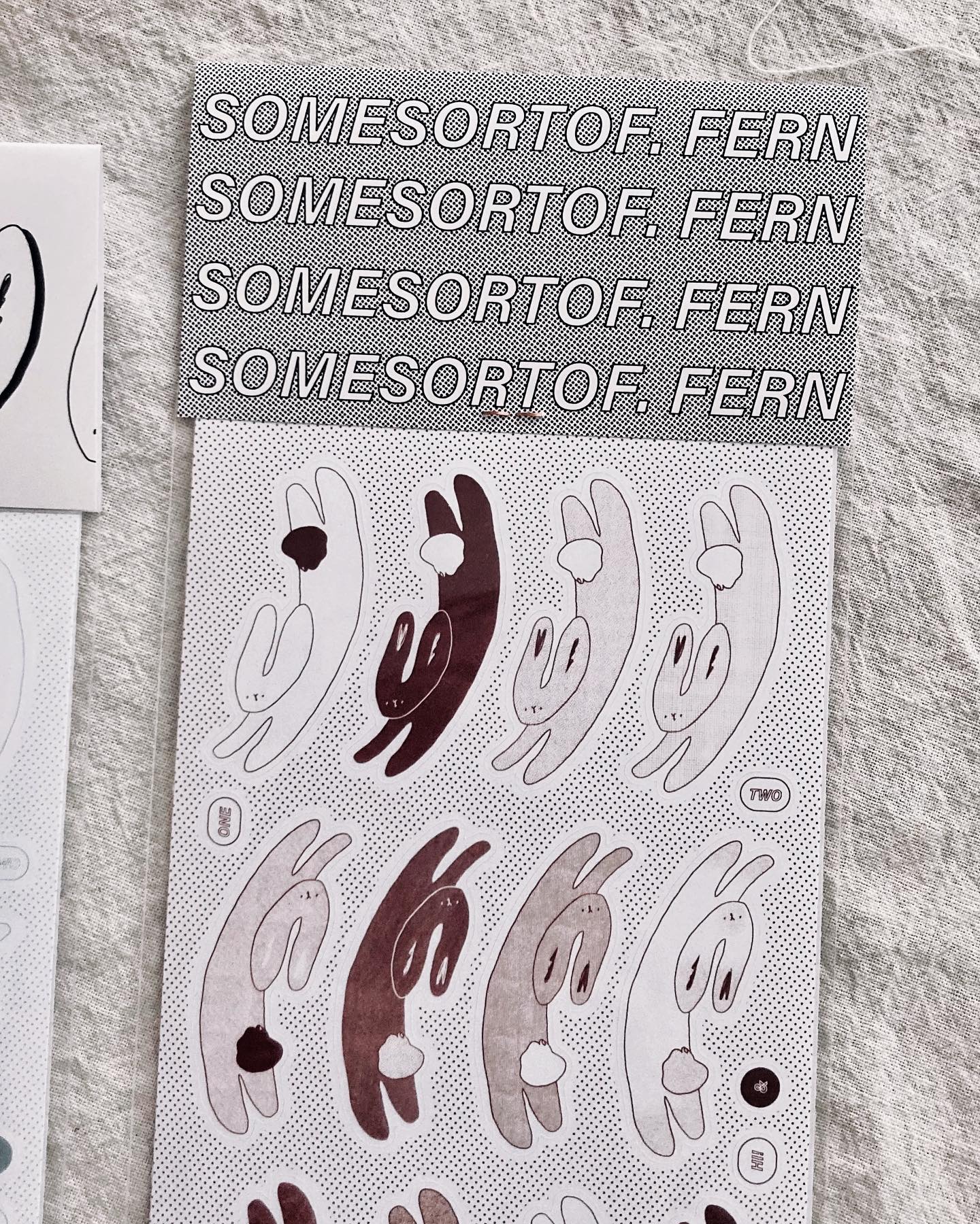 SOME SORT OF FERN | Rabbit Tails Sticker Sheet