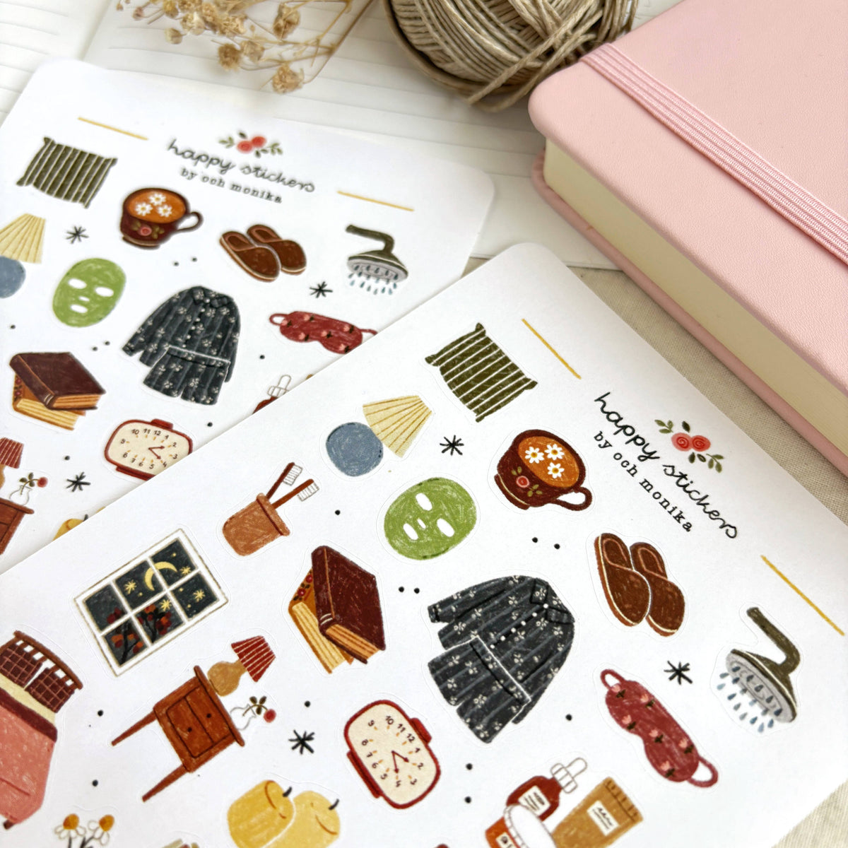Och Monika Good Night - Sticker Sheet