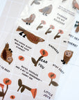 A Kind of Cafe | Owls Clear Sticker Sheet