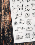 Some Sort of Fern | Siamese Cat  Print On Stickers