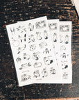 Some Sort of Fern | Siamese Cat  Print On Stickers